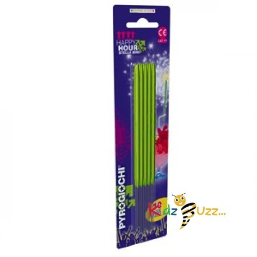 15.5cm Bright Green Sparklers pack of 10