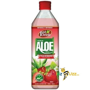 Just Drink Aloe Vera 500ml Bottles (Strawberry)