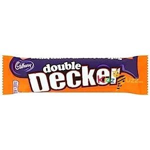 Cadbury Double Decker Chocolate Bar, 54.5 g, Pack of 48