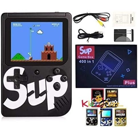 SUP 400 in 1 Handheld Classic Retro Video Games Console System With 3 Inch LCD Gaming Screen, Rechargeable Battery Pack & TV Compatibility 5 Video Game