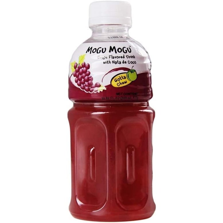 Mogu Mogu Grape Flavoured Drink with NATA de Coco -6 x 320ml - kidzbuzzz