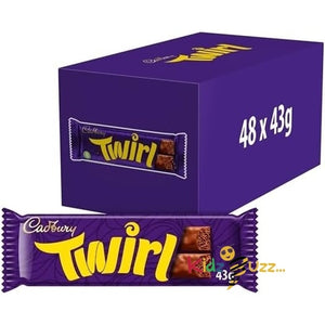 Twirl Original Milk Chocolate Whirly Chocolate 43g (1 Box (48 Bars)