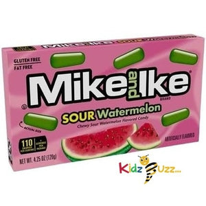 Mike & Ike Watermelon Theater Box I 4.25oz (120g) Pack of 3)