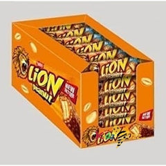 Lion Peanut Chocolate Bars Full Box of 40 Bars x 40g -Bulk Gift Box Office Chocolates