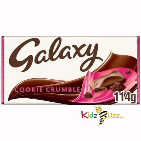 Galaxy Cookie Crumble & Milk Chocoalte Bar 114g X 24 Pack - kidzbuzzz