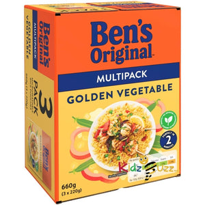 Ben's Original Golden Vegetable Rice 3 x 220g