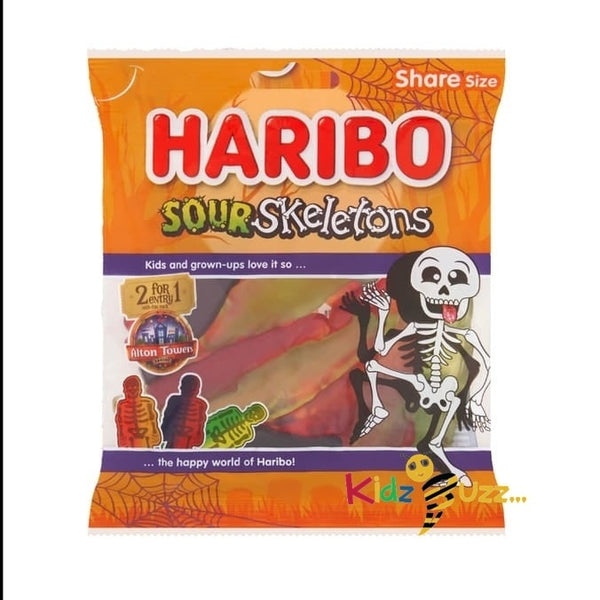 Haribo Sour Fruit Flavour Skeletons 160g Pack Of 5