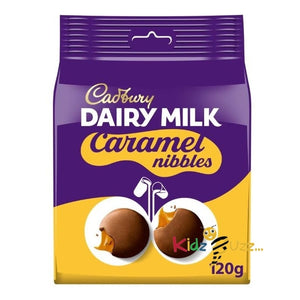 Cadbury Dairy Milk Caramel Nibbles Chocolate Bag 120G (Pack Of 3 )