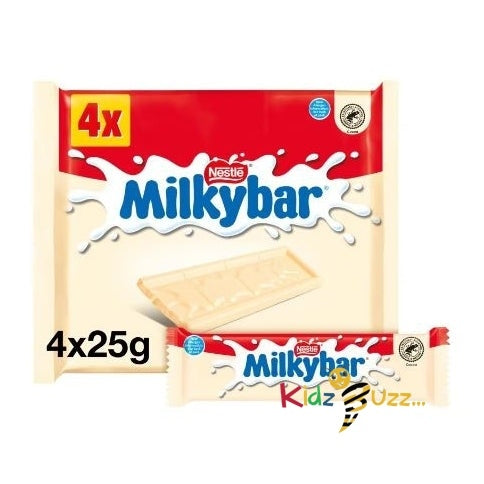 Milkybar White Medium Multipack 4 x 25g Pack Of 3