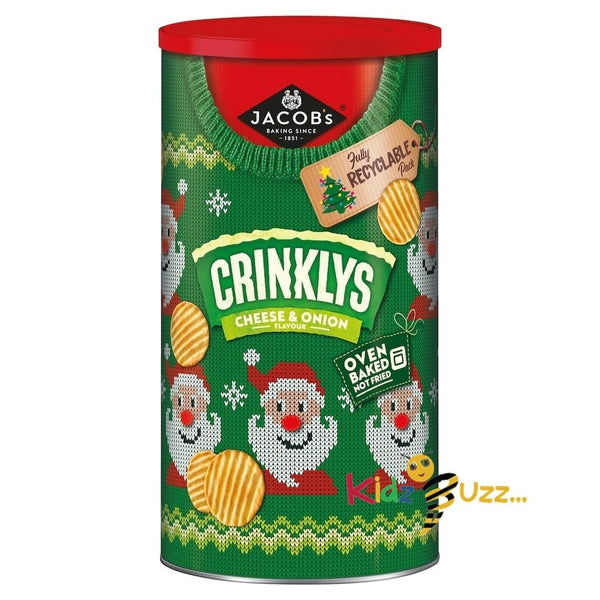 Jacobs Crinklys Cheese & Onion 200g Pack Of 4