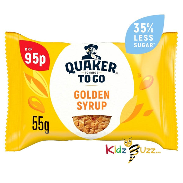 Quaker Porridge To Go Golden Syrup Breakfast Bar 95p RRP PMP 55g X 12