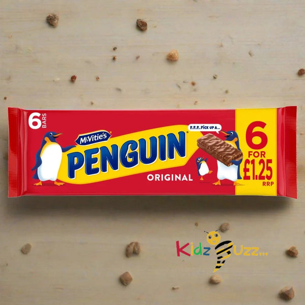 McVitie's Penguin Original Biscuits 6 x 24.6g Pack of 12