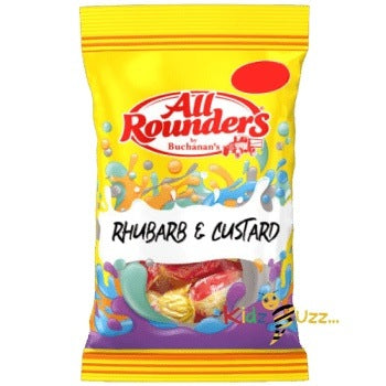 All Rounders Rhubarb & Custard 12X 110g Tasty Treaty - kidzbuzzz