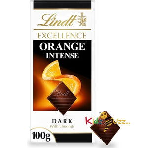 Lindt Excellence Intense Orange Dark Chocolate Bar (Pack of 5)