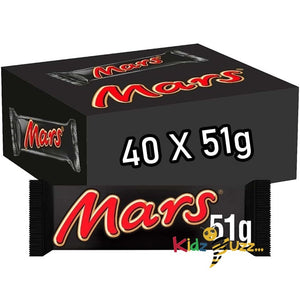 MARS Chocolate Bars, Chocolate, Caramel and Nougat Bar – 40 x 51g