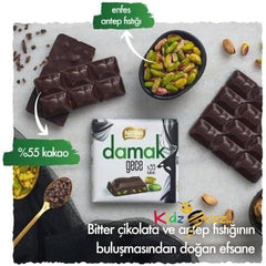 Damak Milk Chocolate with Pistachio 360g((Full Box)) Delicious Tasty And Twisty Treat Gift Hamper, For Christmas,Birthday,Easter Gift - kidzbuzzz