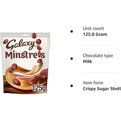 Galaxy Minstrels Milk Chocolate Pouch Bag 125g - kidzbuzzz