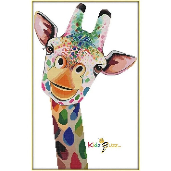 Cross Stitch Fabric Giraffe