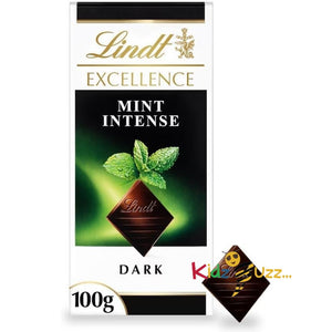 Lindt Excellence Mint Intense Dark Chocolate Bars Pack of 10 (100g Each) – Premium Swiss Chocolate Gift Set, Rich Dark Chocolate with Refreshing Mint Flavour
