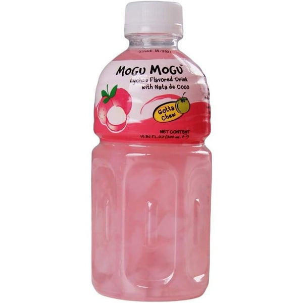 Mogu Mogu Lychee Flavoured Drink with NATA de Coco -6 x 320ml - kidzbuzzz
