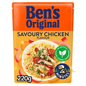 Ben's Original Savoury Chicken Flavour Microwave Rice (Pack Of 12)