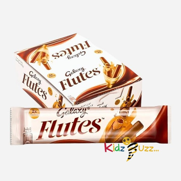 Galaxy Flutes Milk Chocolate Crispy Wafer Rolls 12 x 22.5g Full Box