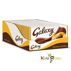 Galaxy Chocolate Bar, Smooth Caramel and Milk Chocolate, 135g, Pack of 24 - kidzbuzzz