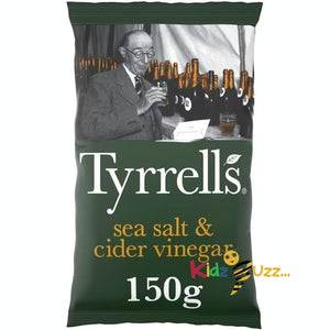 Tyrrells Sea Salted & Cider Vinegar Crisps 150G x 6Pcs