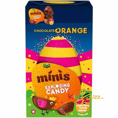Chocolate Orange Small Easter Egg with Exploding Candy Minis, 91g 3 Packs