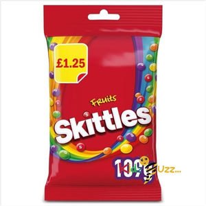 Skittles Chewy Sweets Fruit Flavoured Treat Bag 109g