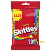 Skittles Chewy Sweets Fruit Flavoured Treat Bag 109g - PACK OF 3