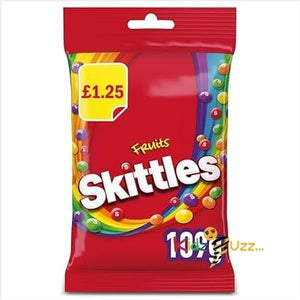 Skittles Chewy Sweets Fruit Flavoured Treat Bag 109g (Box of 14)