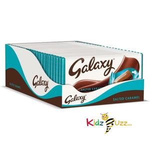 Galaxy Chocolate Bar, Salted Caramel & Milk Chocolate, 135g Pack of 24