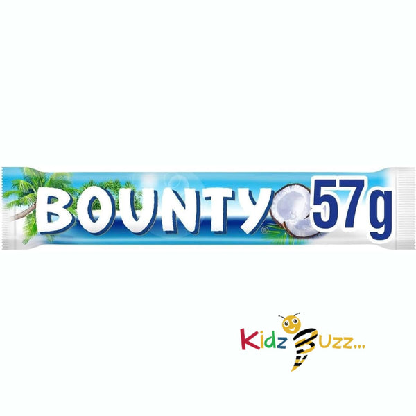 Bounty Coconut & Milk Chocolate Box, Bulk Chocolate Bars, Duo, 24 x 57g