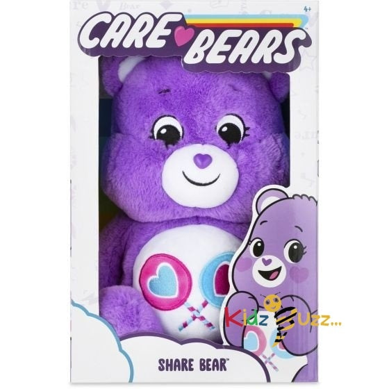 Care Bear Share Bear Soft Toy For Kids- Soft Plush Toy, Collectible stuffed cuddly toy