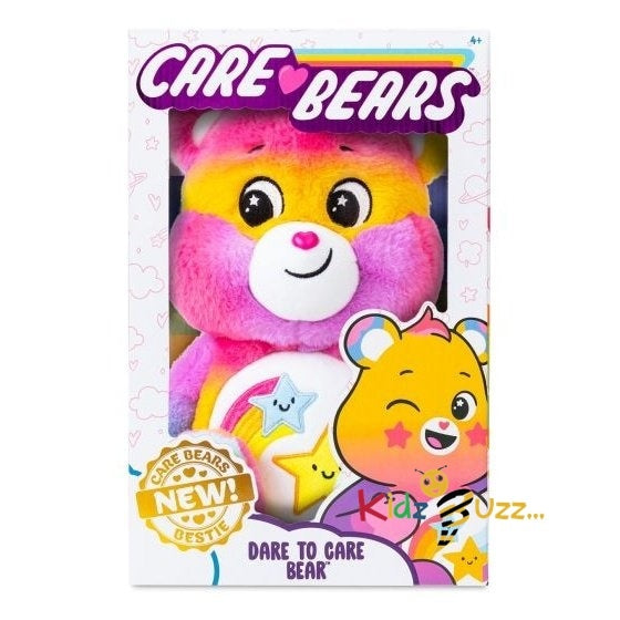Care Bear Dare To Care Bear Soft Toy- Soft Plush Toy, Collectible Stuffed Cuddly Toy For Kids