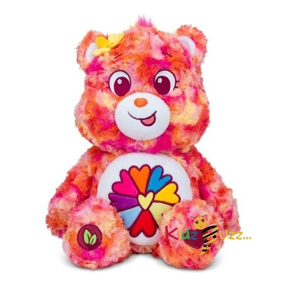 Care Bear Flower Power Bear Soft Toy For Kids- Collectible Soft Cuddled Toy