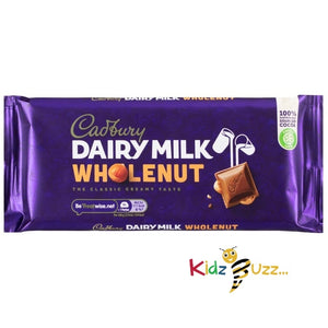 Cadbury Dairy Milk Wholenut 180g - The Classic Creamy Taste
