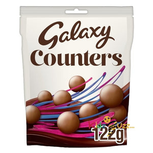 Galaxy Counters Milk Chocolate Buttons Pouch Bag 122g(pack of 3)