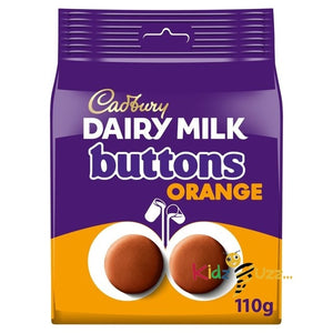 Cadbury Dairy Milk Orange Chocolate Giant Buttons Bag 110G(Pack of 3)
