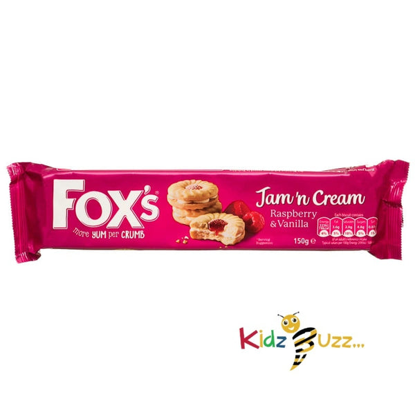 Fox's Jam 'n' Cream - Raspberry & Vanilla 150g