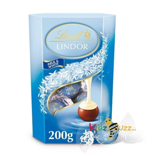 Lindt Lindor Milk & White Chocolate Box 200G