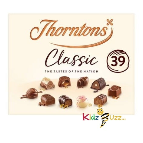 Thorntons Classic Collection Of Milk, Dark & White Chocolate 449G