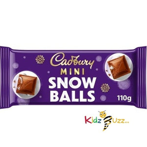 Cadbury Mini Snowballs Chocolate Bar 110g (Pack of 3)