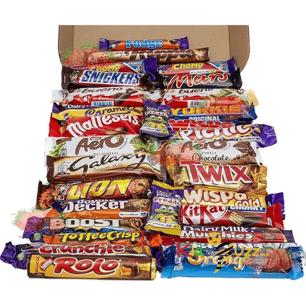 Mixed Chocolate Bar Box for Birthday I Christmas I 55 Bars