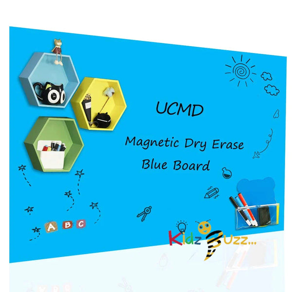 Magnetic Dry Erase Blue Board