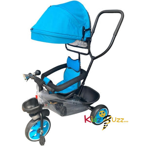 Baby Tricycle Kids Pedal Trike Smart Trike 1-5 Years Old Blue