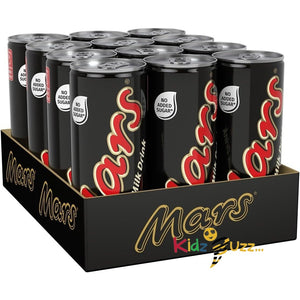 Mars Milk Chocolate Ready To Drink Can, 250ml (Pack of 12), No Added Sugar, Vegetarian