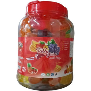 Tasty Juice Fruity Jellies Fruit Pops Halal Jelly Fruit Shaped 55pcs Jar