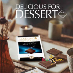 Lindt Excellence Dark Chocolate with a Touch of Sea Salt Pack of 10 100g Each – Premium Swiss Luxury Chocolate Gift Set, Rich Dark Cocoa with Delicate Sea Salt Crystals